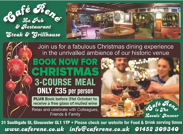 Café René March 2 mains & a bottle of wine offer.